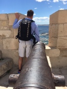 Looking down the barrel - Jeff SB castle - Alicante